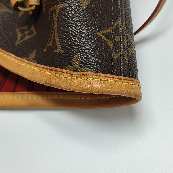 NEVERFULL MM Monogram Coated Canvas Brown
