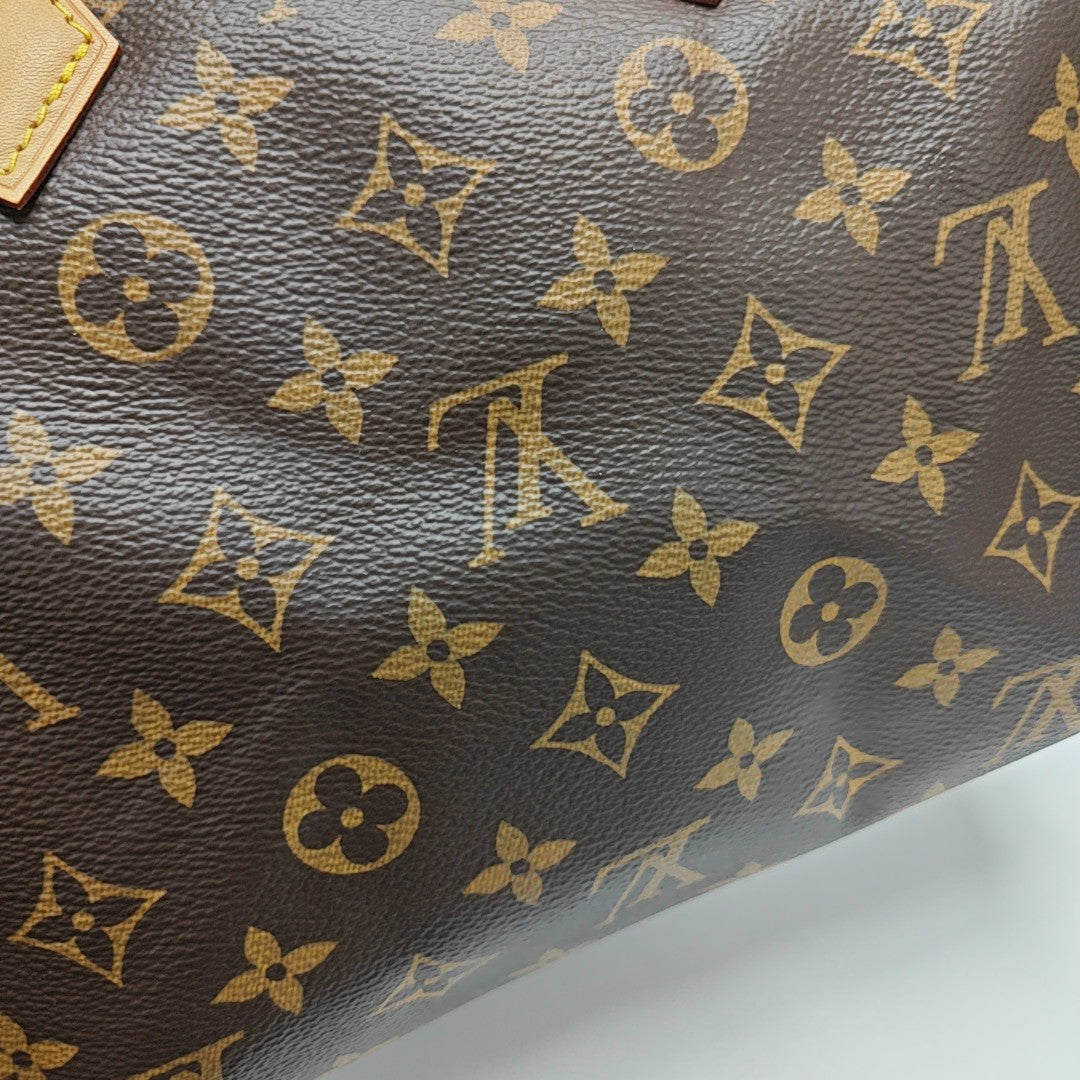 SPEEDY 25 Monogram Coated Canvas Brown