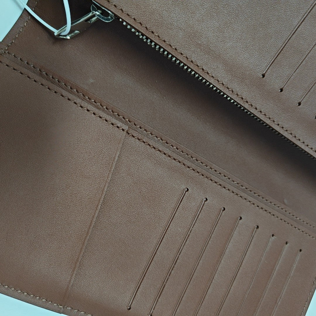 OMBRE BRAZZA Calfskin Brown Wallet