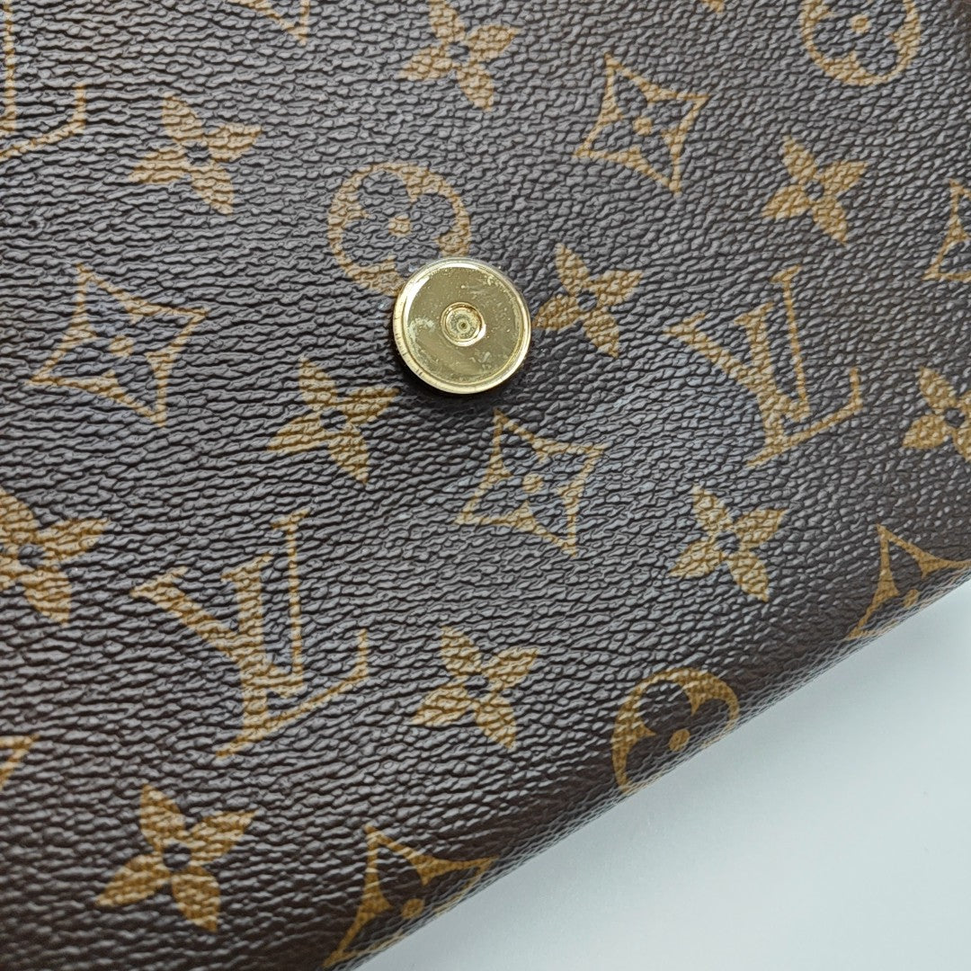 LOCKY BB Monogram Coated Canvas Brown