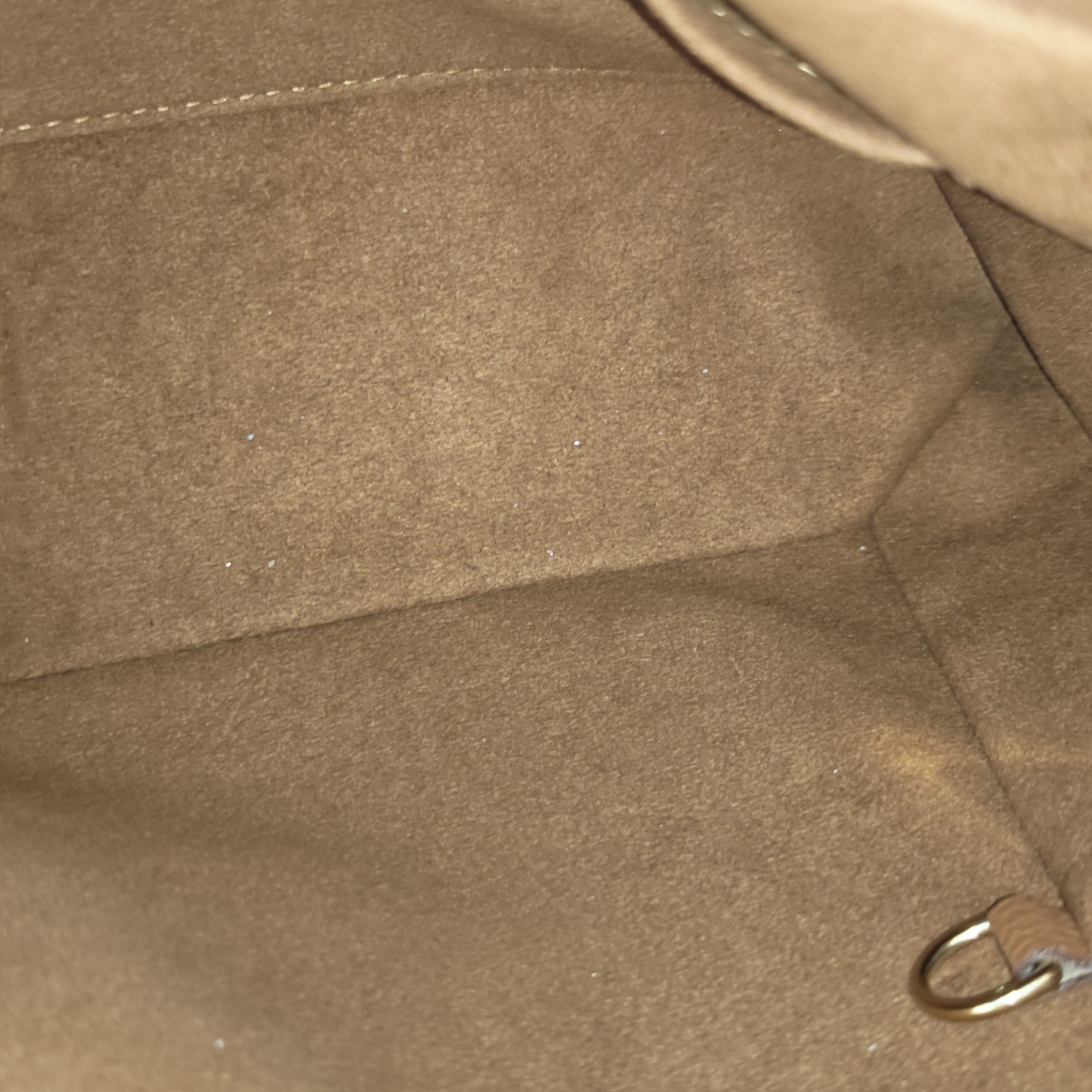 OLYMPE MM Monogram Coated Canvas Brown