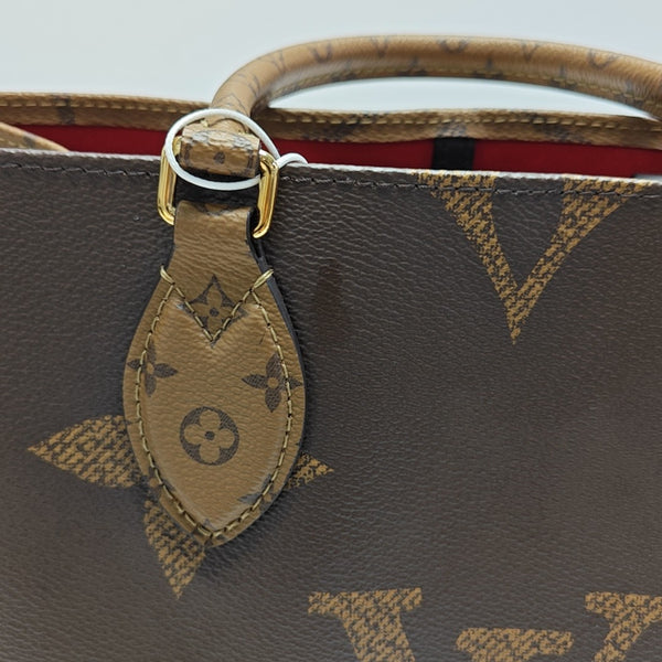 ONTHEGO MM Monogram Coated Canvas Brown
