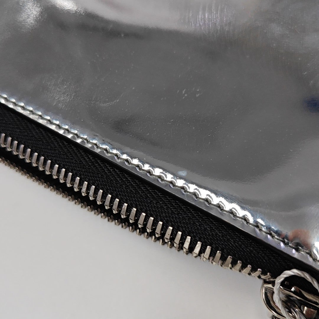 Patent Leather Shoulder Bag Silver