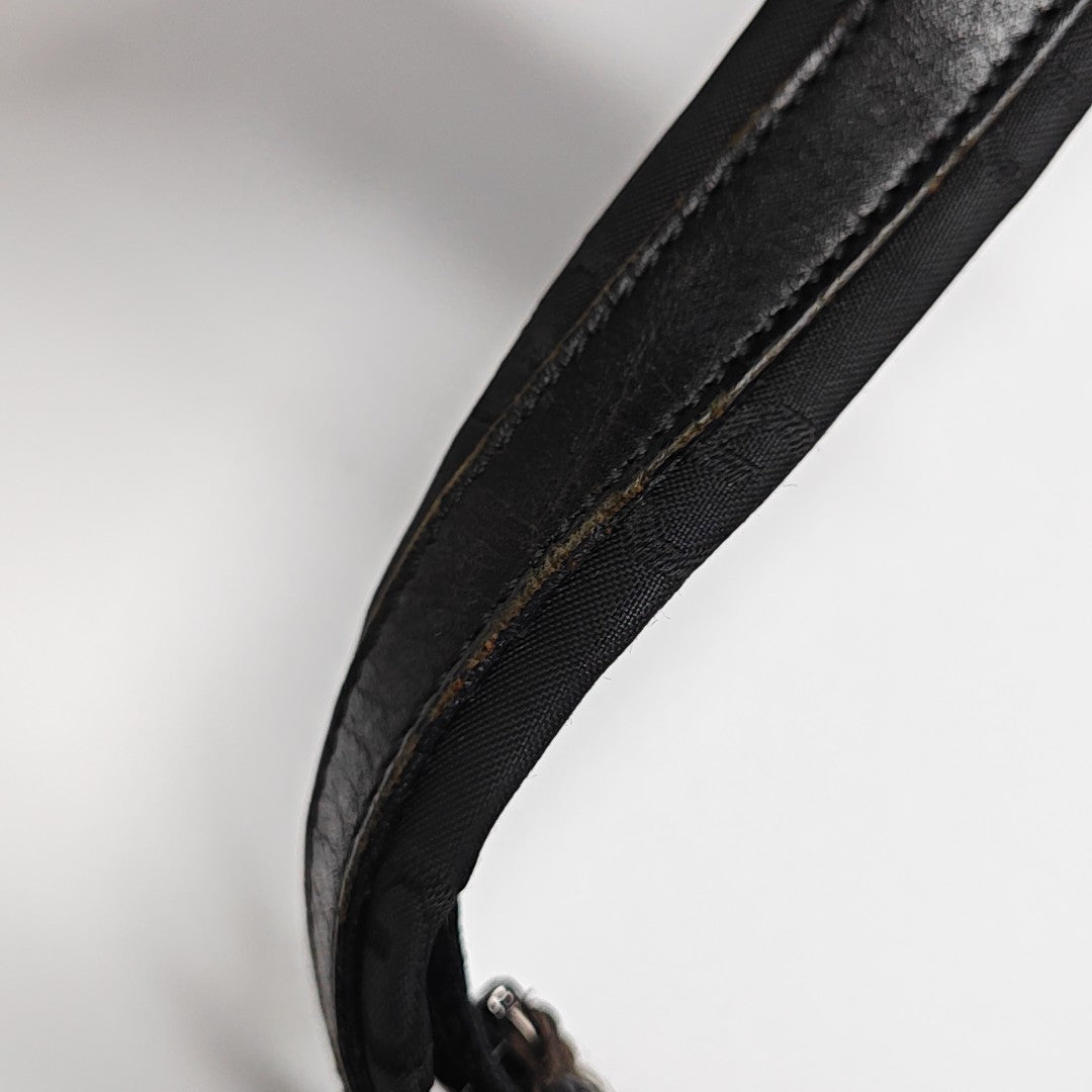 Monogram Canvas Shoulder Bag Black