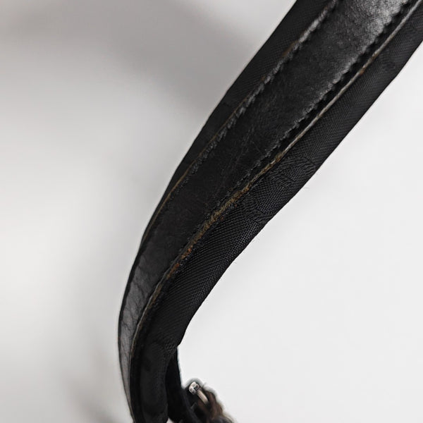 Monogram Canvas Shoulder Bag Black