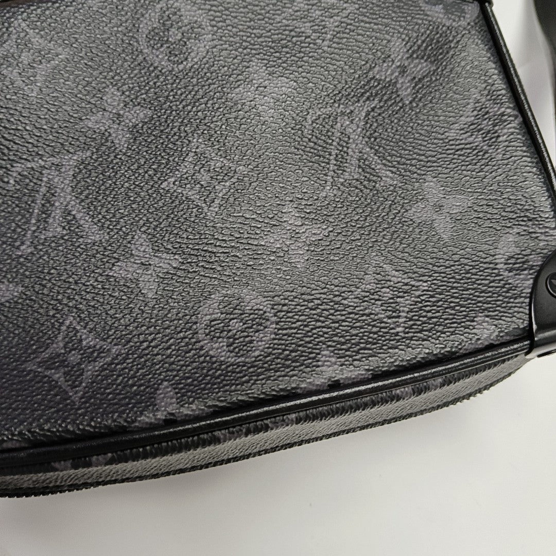 SOFT TRUNK Mini Monogram Coated Canvas Black