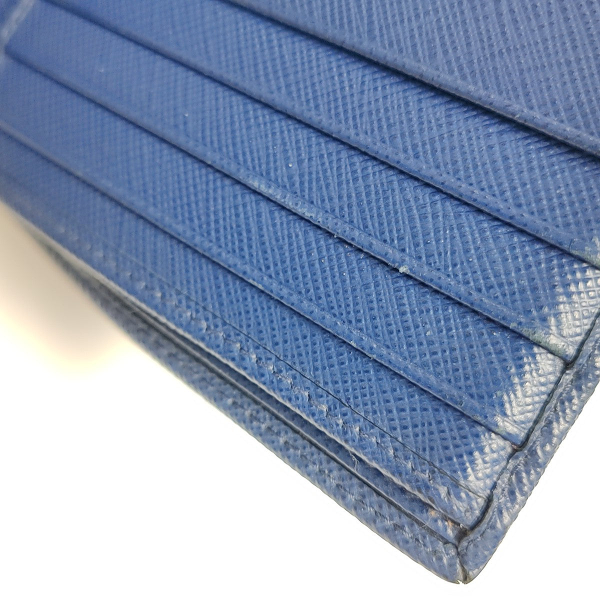 Saffiano Calfskin Card Holder Blue