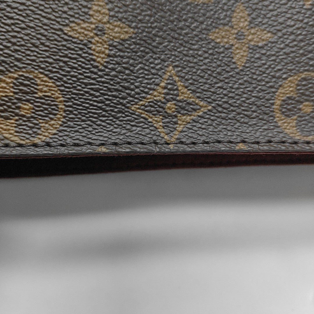 ALL IN BB Monogram Coated Canvas Brown
