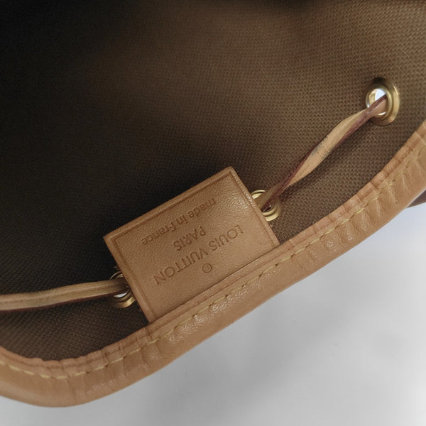 NÉONOÉ Nano Monogram Coated Canvas Brown