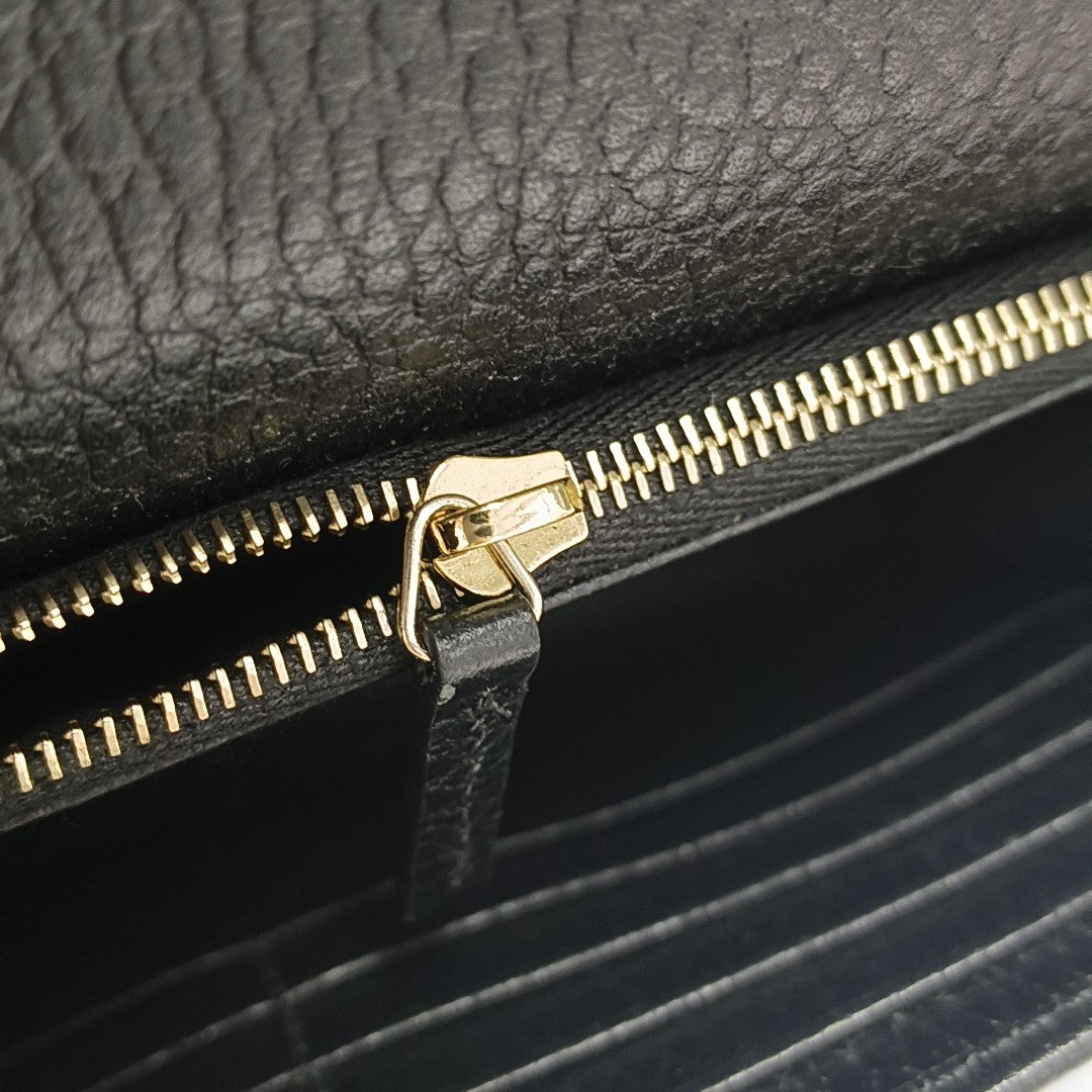 Interlocking G Small Calfskin Black