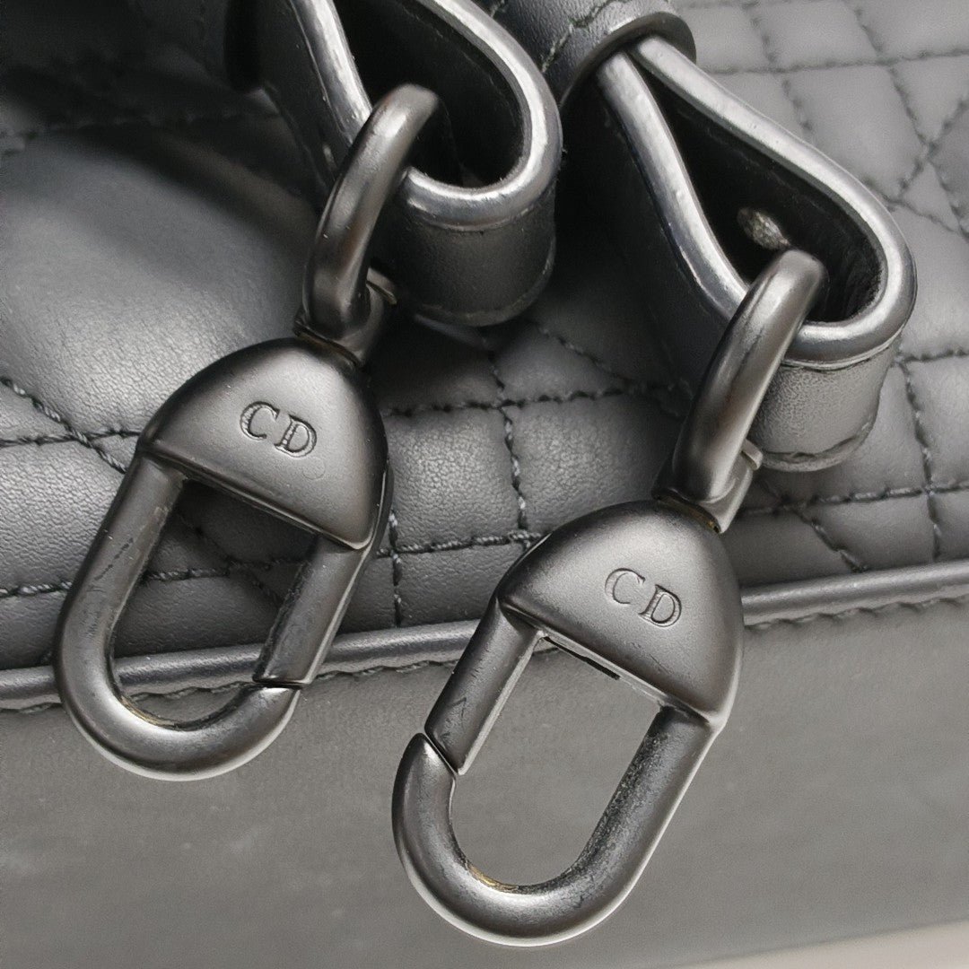 Lady Dior Small Cannage Calfskin Black