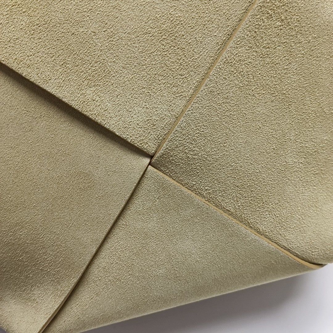 Suede Tote Bag Beige