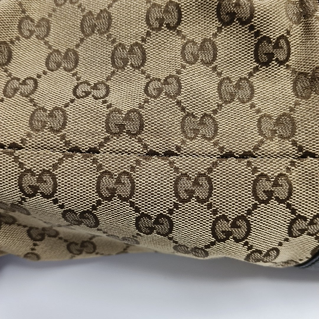 Monogram Canvas Tote Bag Brown