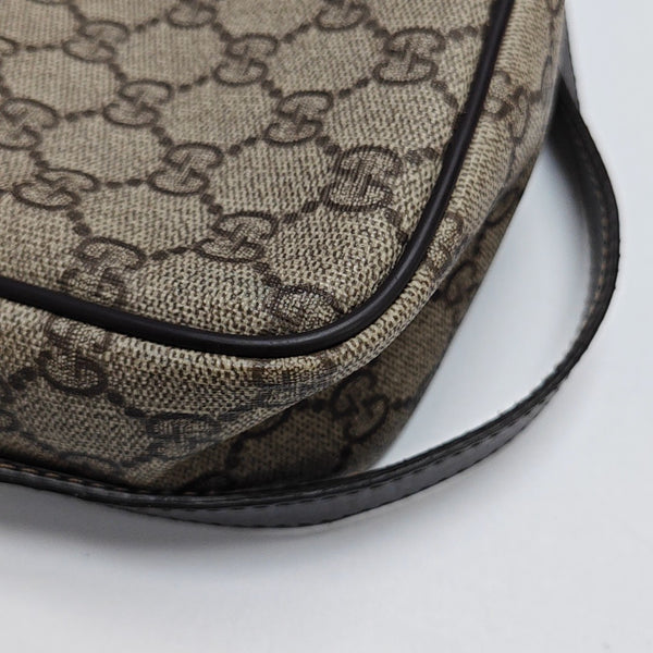 Monogram Coated Canvas Shoulder Bag Brown