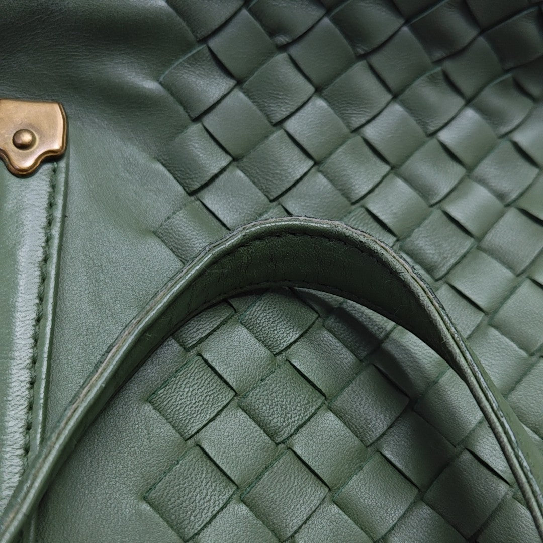 Lambskin Tote Bag Green
