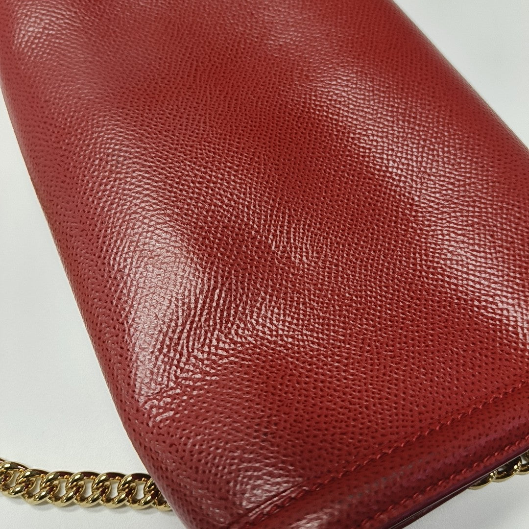 Ginny Mini Calfskin Red