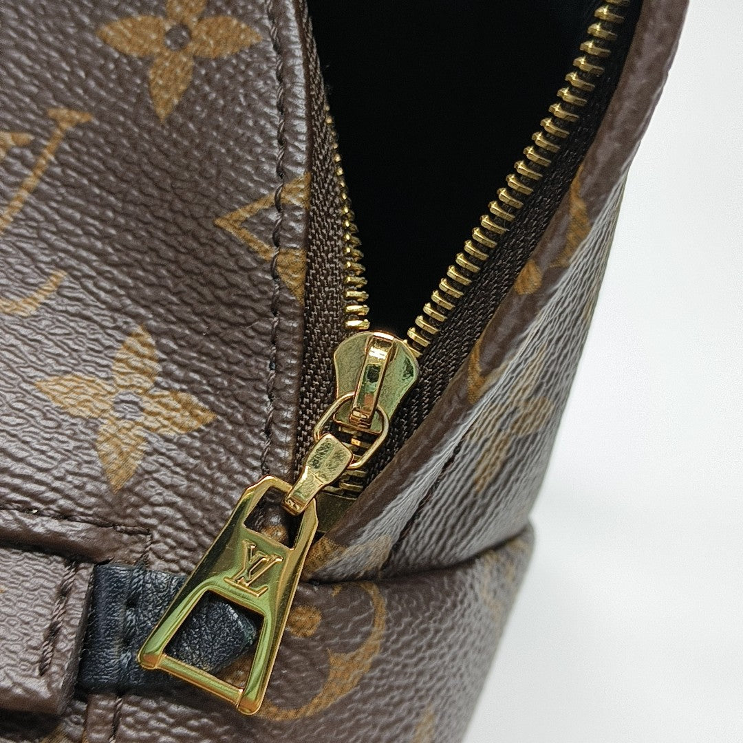 PALM SPRINGS Mini Monogram Coated Canvas Brown