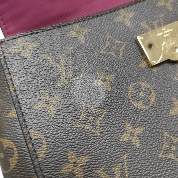 CLUNY Monogram Coated Canvas Brown
