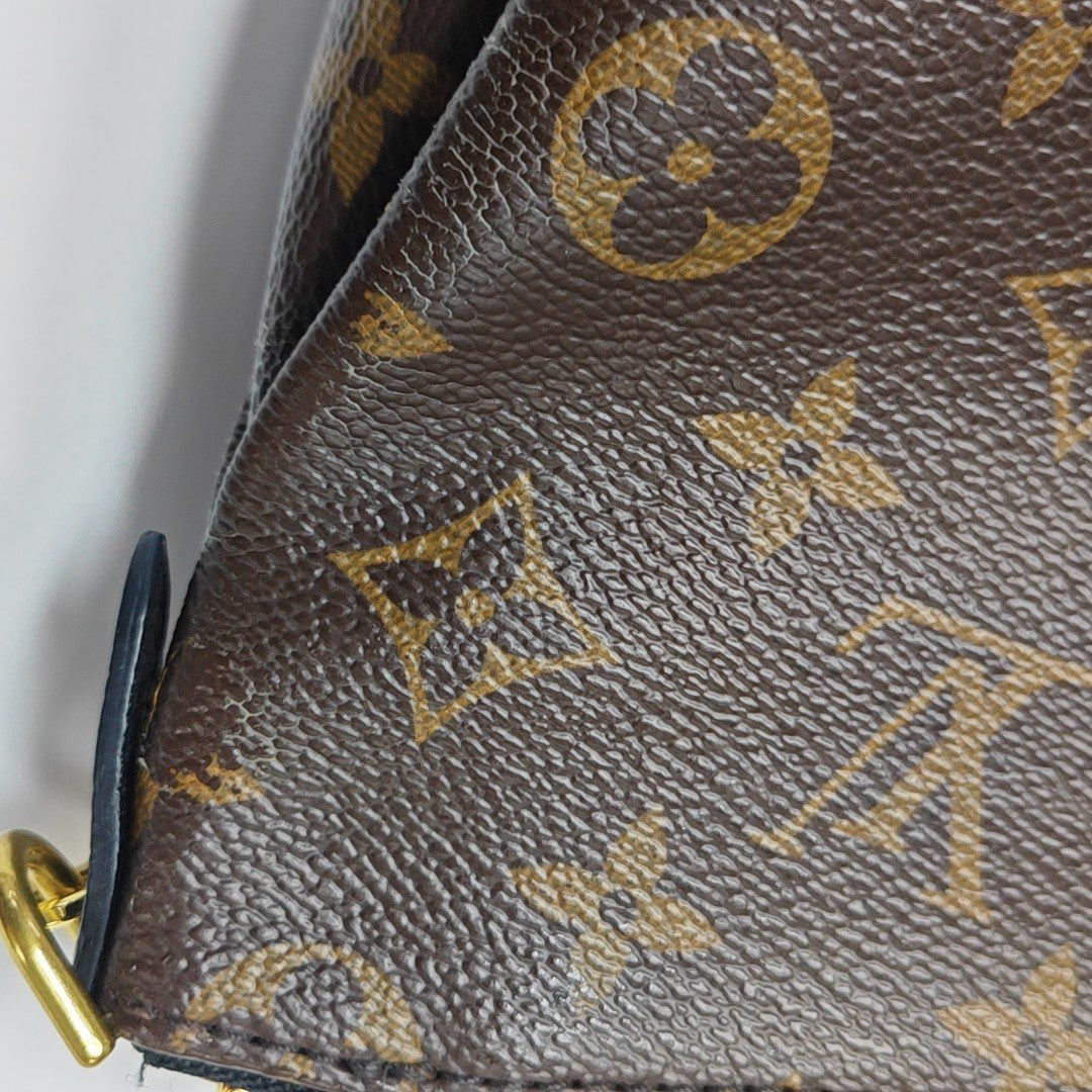 PALLAS BB Monogram Coated Canvas Brown