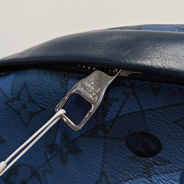 DISCOVERY PM Monogram Coated Canvas Blue