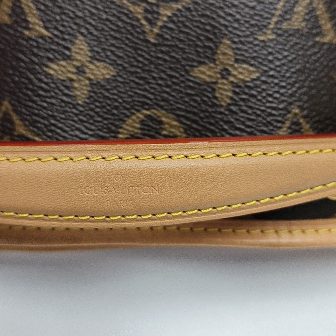 NOÉ Nano Monogram Coated Canvas Brown