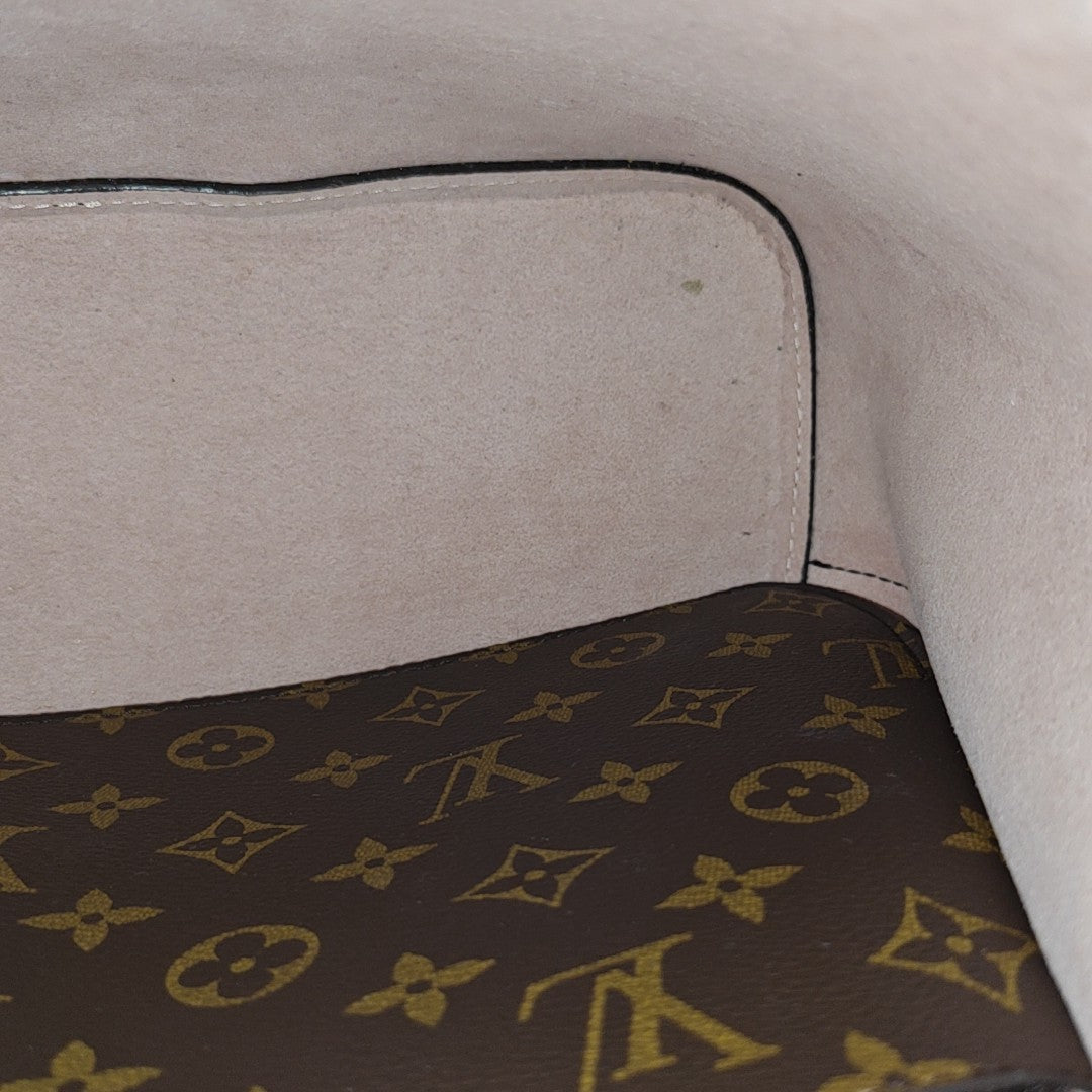 NÉONOÉ MM Monogram Coated Canvas Brown