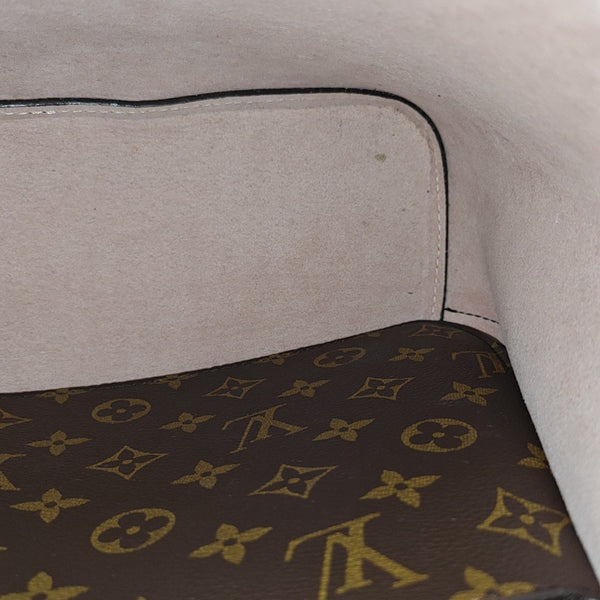 NÉONOÉ MM Monogram Coated Canvas Brown
