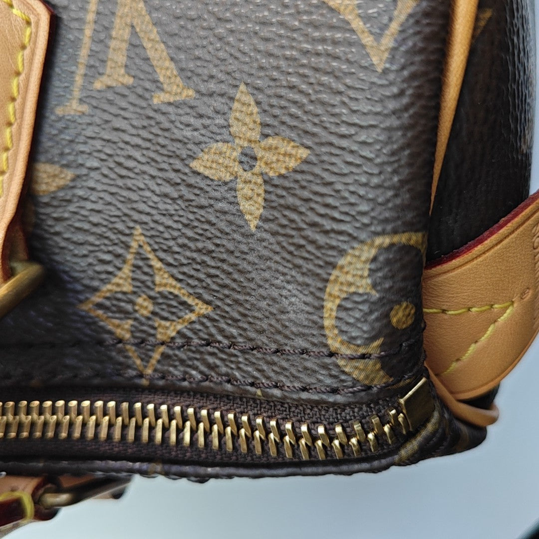 SPEEDY 25 Lona Monogram Marrón
