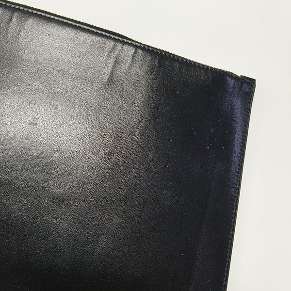 Calfskin Clutch Medium Black