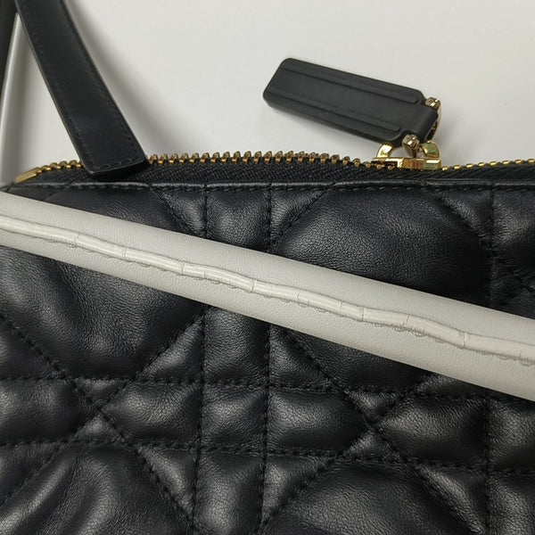 Dior Vibe Hobo Quilted Lambskin Black