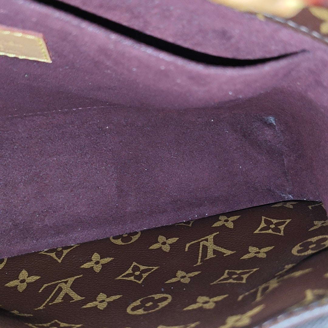 MONTAIGNE Monogram Coated Canvas Brown