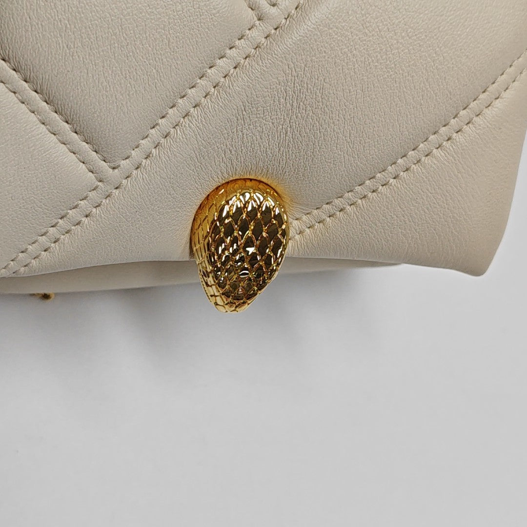 SERPENTI CABOCHON Quilted Calfskin Beige