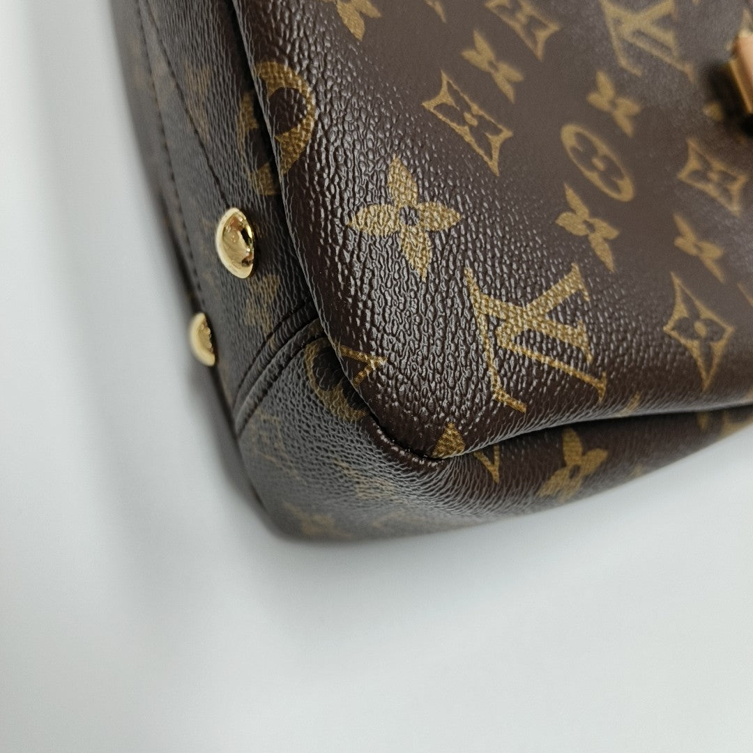 PALLAS BB Monogram Coated Canvas Brown