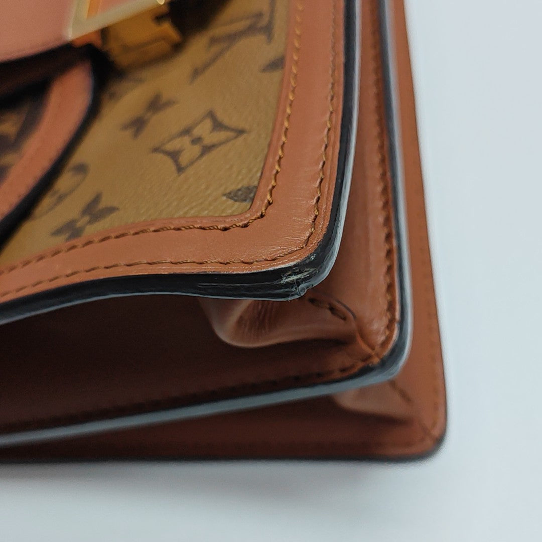 DAUPHINE MM Monogram Coated Canvas Brown