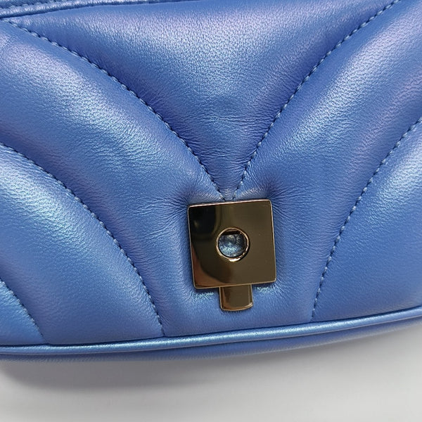 GG Marmont Super Mini Lambskin Blue
