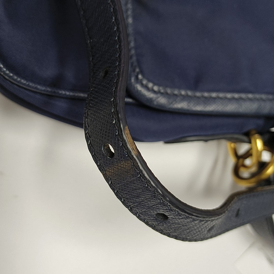 Nylon Crossbody Bag Blue