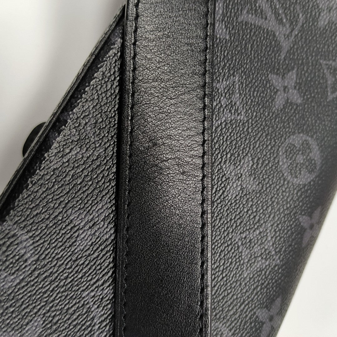 MONTSOURIS Mini Monogram Coated Canvas Black