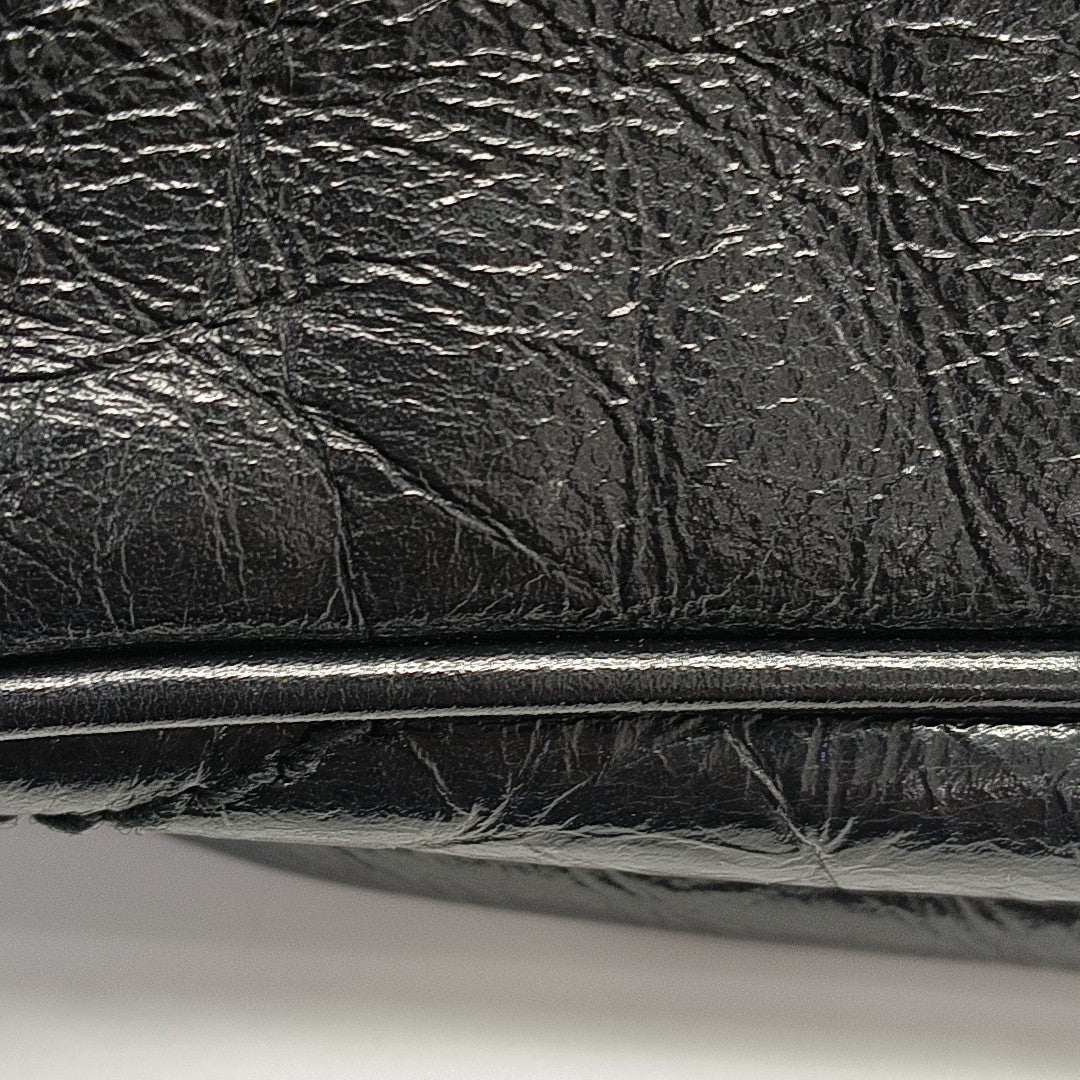 NIKI Medium Chevron Calfskin Black