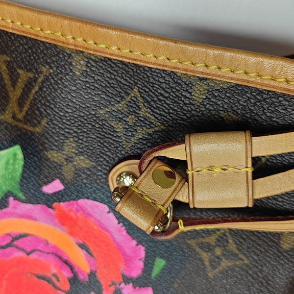 NEVERFULL MM Monogram Coated Canvas Brown
