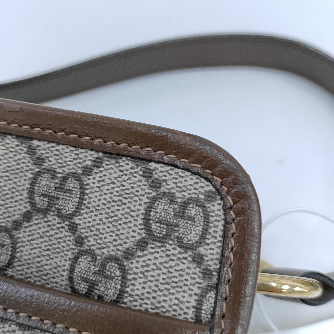 Bree Monogram Coated Canvas Beige