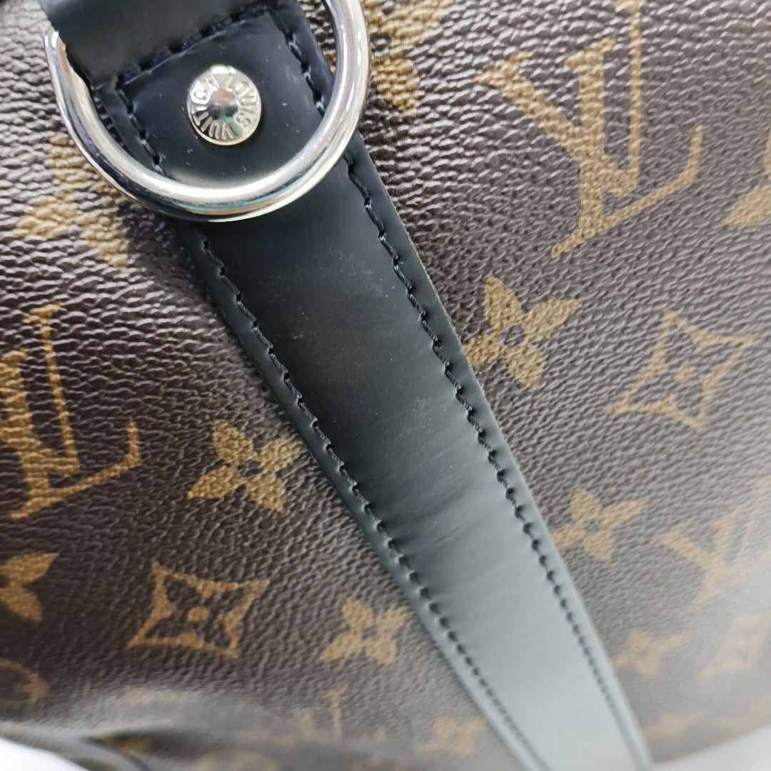 KEEPALL 45 Monogram Coated Canvas Brown