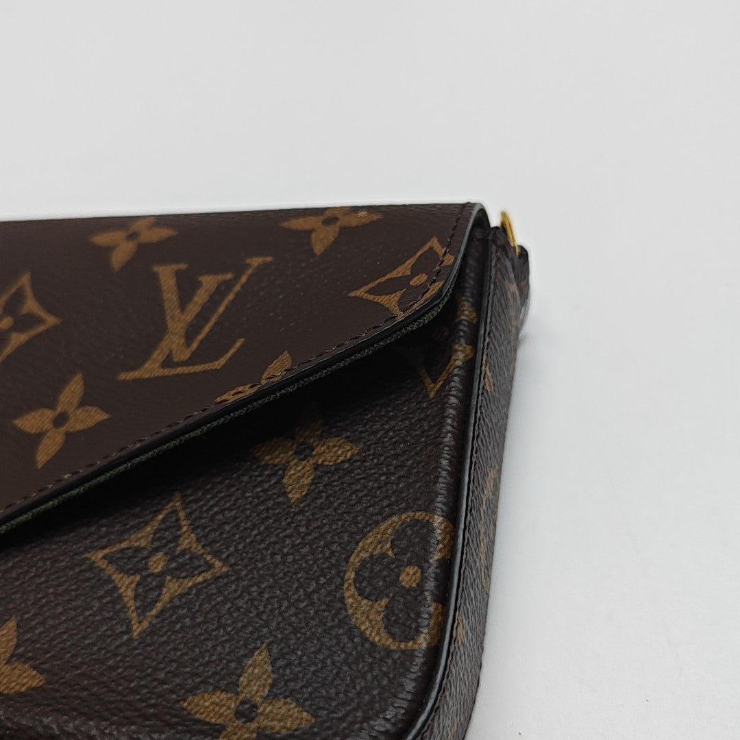 FÉLICIE Monogram Coated Canvas Brown