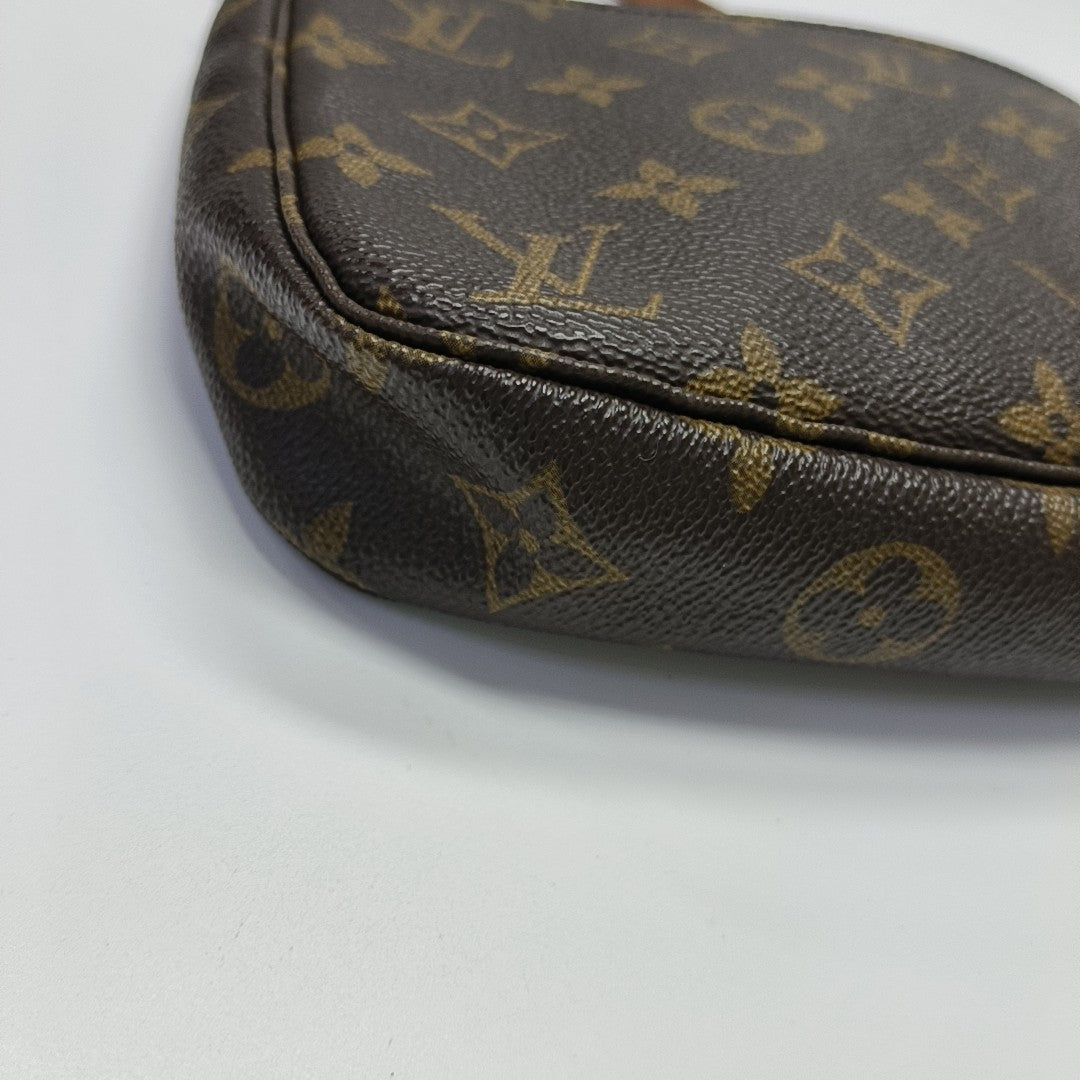 ACCESSOIRES Monogram Coated Canvas Brown