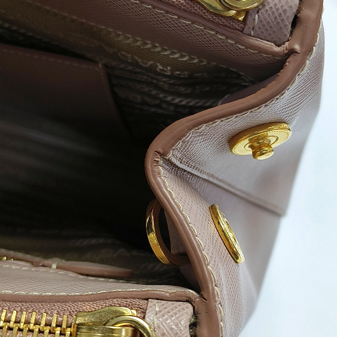 Galleria Medium Saffiano Calfskin Pink