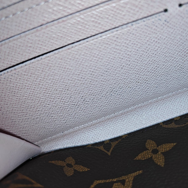 CLÉMENCE Monogram Coated Canvas Brown Wallet