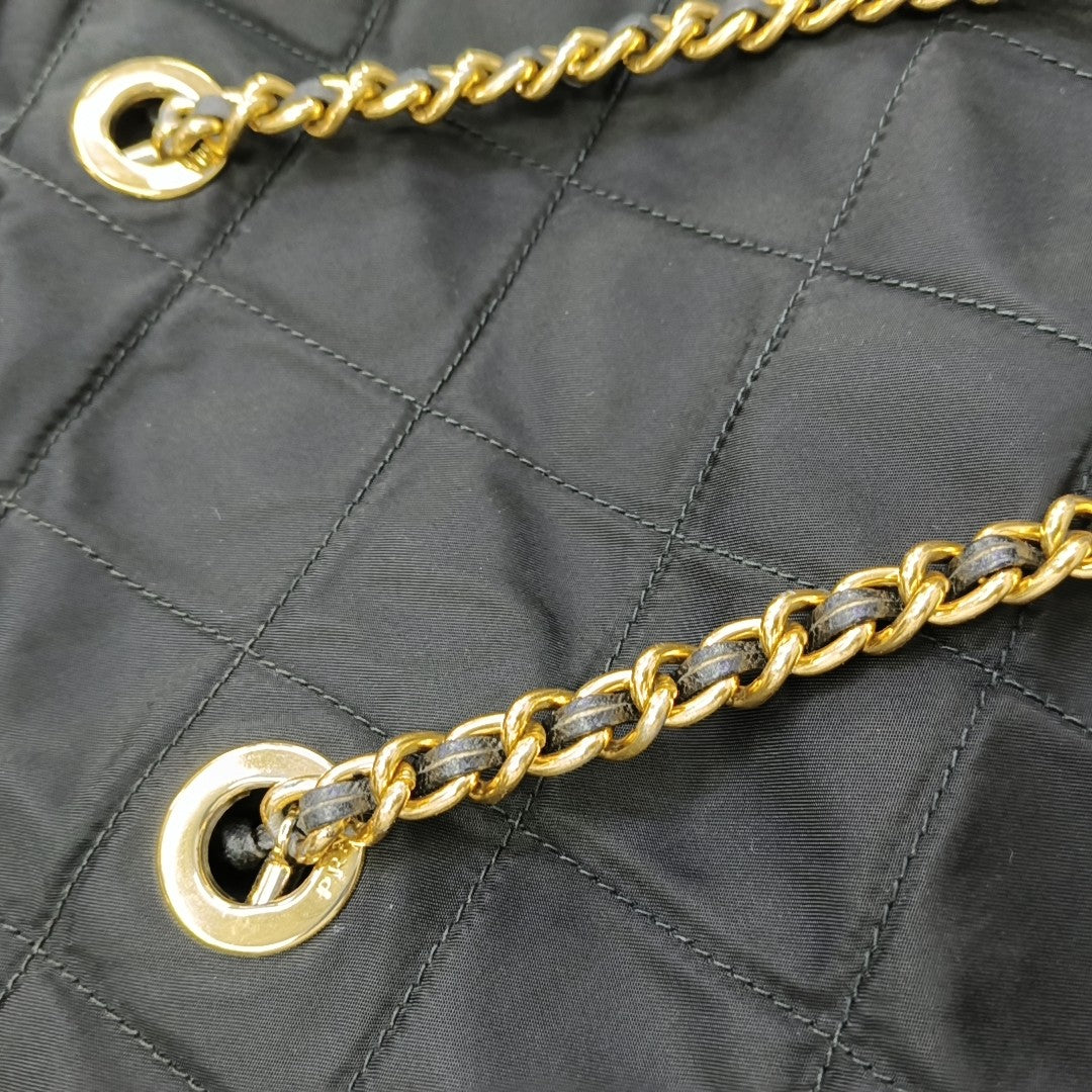 Re-Edition 1995 Chaîne Quilted Nylon Black