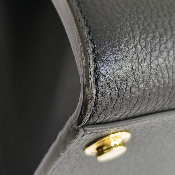 CITY STEAMER PM Calfskin Black