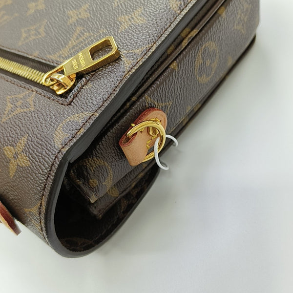 MÉTIS MM Monogram Coated Canvas Brown