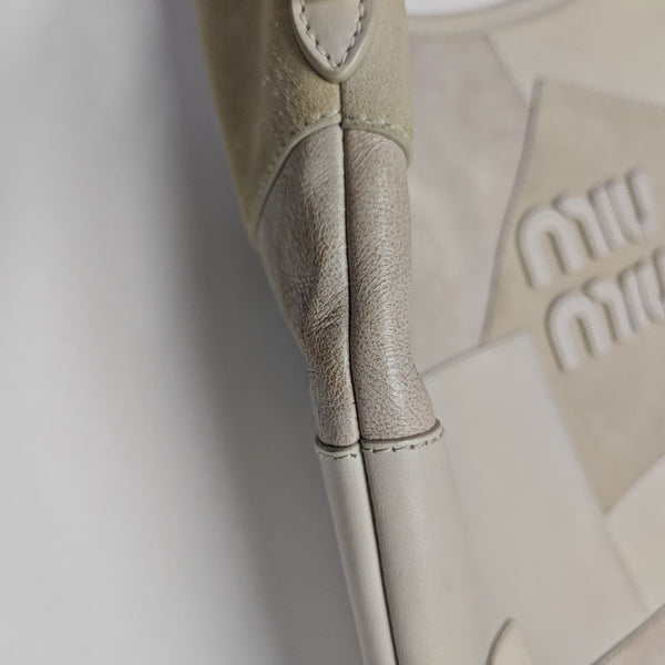 IVY Quilted Suede White