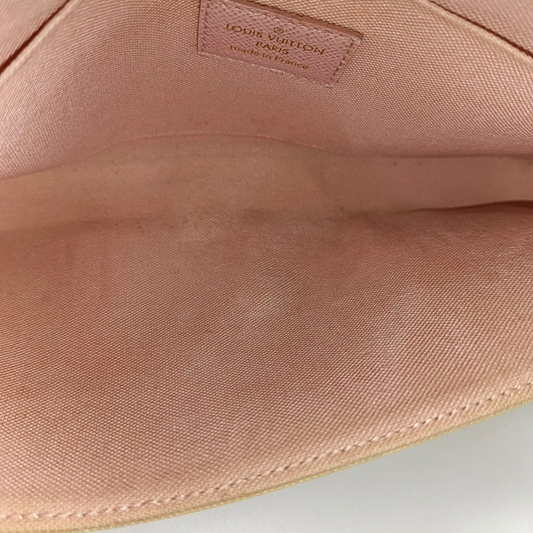 FÉLICIE Damier Azur Coated Canvas White
